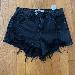 Black Hollister Jean shorts
